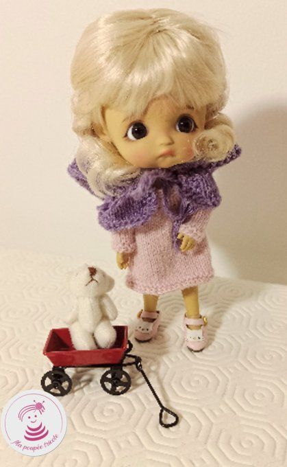395. Cendrinette - Fiche tricot pour poupée Sto doll