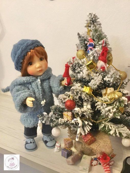 361. Petit ourson - Fiche tricot pour Mae de Meadowdolls