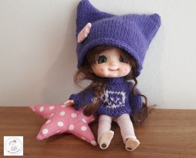 378. Chocolat chaud - Fiche tricot pour poupée Sto doll