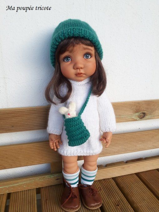 363. Rose de Noël - Fiche tricot pour Mae de Meadowdoll