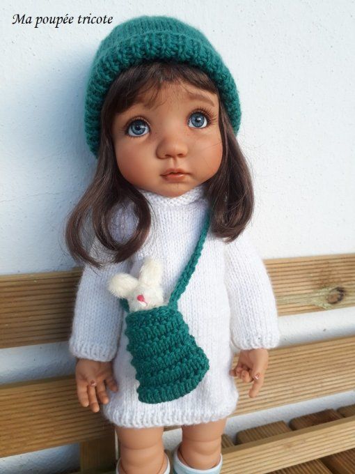 363. Rose de Noël - Fiche tricot pour Mae de Meadowdoll