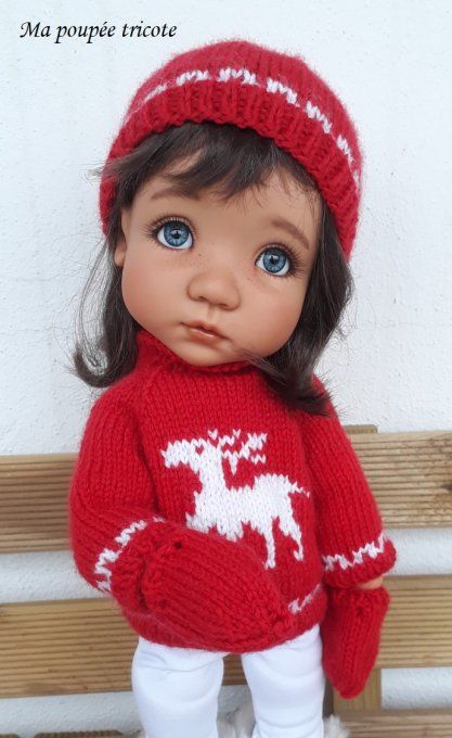 362. Petit norvégien - Fiche tricot pour Mae de Meadowdolls