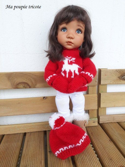 362. Petit norvégien - Fiche tricot pour Mae de Meadowdolls
