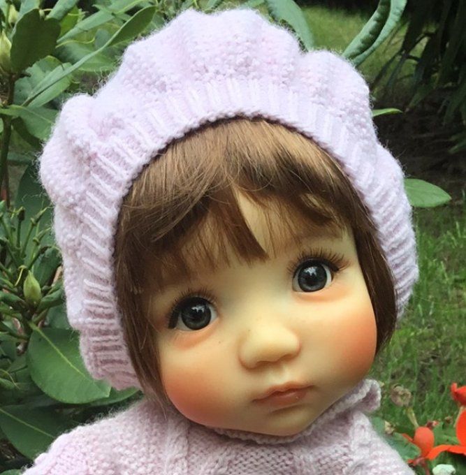 355. Belle irlandaise - Fiche tricot pour poupée Moppet de Meadowdolls