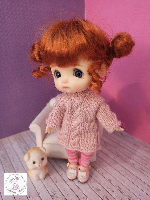 380.  Nuage sucré - Fiche tricot pour poupée Sto doll