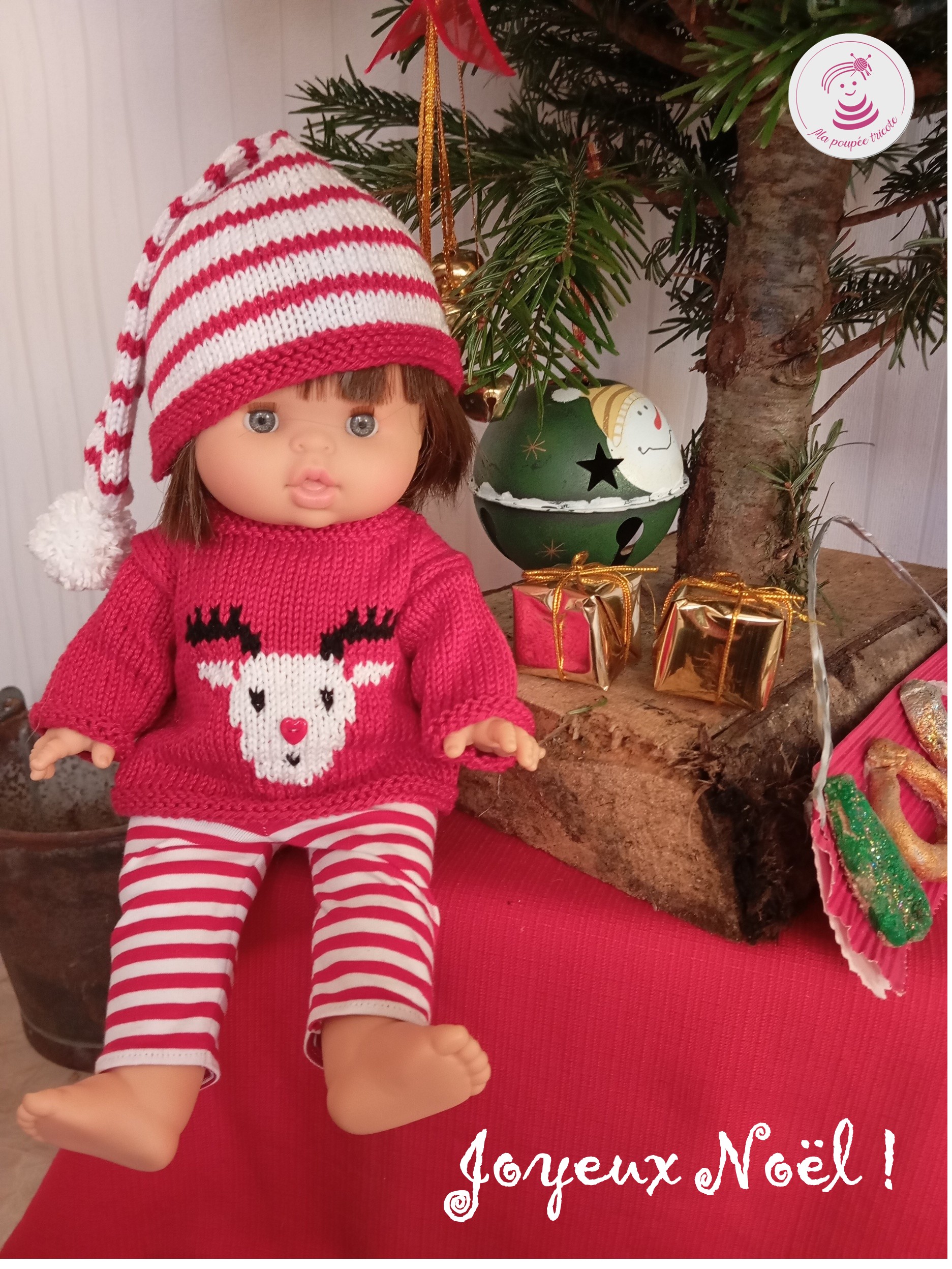 Poupée Minikane fête Noël 2025